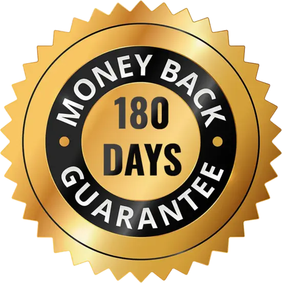 Max Force 60-day money-back guarantee badge